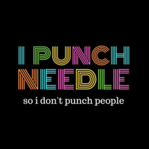 I punch needle so I don't punch people - Shoulder Tote Design