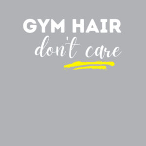Gym hair don't care - Womens Yes Racerback Singlet Design